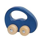 GOKI : Drewniane granatowe autko do zabawy