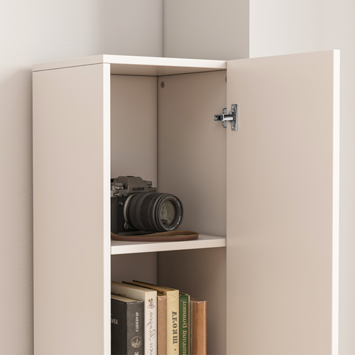 REGAŁ SZAFKA BIAŁA NOWOCZESNA STOJĄCA SŁUPEK WYSOKI LOFT 2-DRZWIOWY 174 CM na Arena.pl