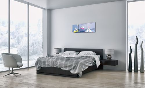 Obraz Na Płótnie - Statek Rysunek - 90X30 Cm - Ca90X30-2964 na Arena.pl