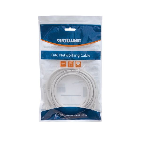 PATCH CORD CAT6 UTP 3,0M BIAŁY INTELLINET 100% MIEDŹ zdjęcie 2
