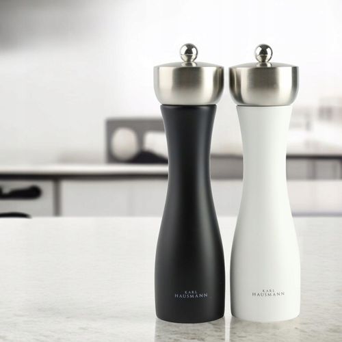 ZESTAW RĘCZNYCH MŁYNKÓW DO MIELENIA SOLI PIEPRZU PRZYPRAW BIAŁY I CZARNY na Arena.pl