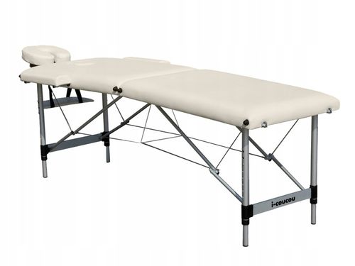Stół Łóżko Masażu Składany Aluminiowy Przenośny 2-Segmentowy Leżanka na Arena.pl