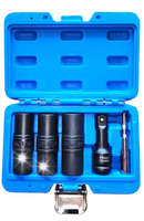 Zestaw nasadek 17,19,21mm do standard oraz obrobionych śrub kół 2-stronne