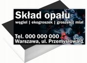 Wizytówki firmowe 200 szt WIELE RÓŻNYCH WZORÓW do wyboru SKŁAD OPAŁU