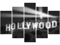 100CM 150CM OBRAZ 5 ELEM NIGHT IN HOLLYWOOD ŚCIENNY