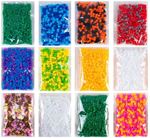 Koraliki Do Prasowania Zestaw 6000 Elementów Kreatywna Zabawa Dla Dzieci na Arena.pl