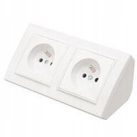 GNIAZDO PODWÓJNE MEBLOWE NAROŻNE KUCHENNE BLATOWE BIURKOWE WPUSZCZANE