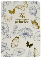 Kalendarz 2026 B6 Tygodniowy, Motyle I Kwiaty