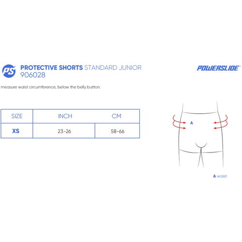 Spodenki Powerslide Standard Protective Shorts Junior XS na Arena.pl