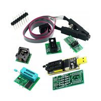 Duży zestaw programator USB CH341A pamięć SPI FLASH EEPROM TTL adaptery XXL