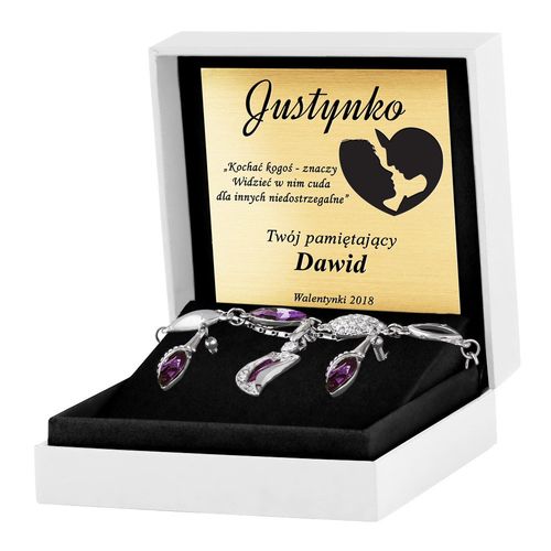 KOMPLET SWAROVSKI ELEMENTS SOPELKI VIOLET VA56 na Arena.pl