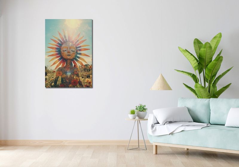 Obraz 60x90cm Słoneczna Medytacja zdjęcie 2