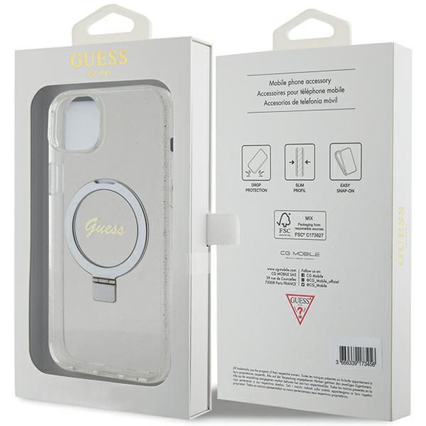 Etui Guess do iPhone 15 Plus, iPhone 14 Plus, Przezroczysty, MagSafe zdjęcie 8