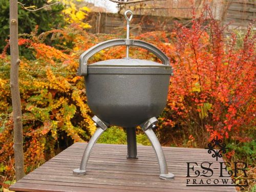 Kociołek myśliwski żeliwny 7l - polski producent ES-ER na Arena.pl
