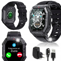 SMARTWATCH ZEGAREK czarny męski sport wodoodporny ROZMOWY damski smart