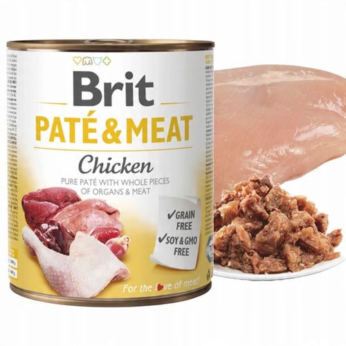 BRIT PATE & MEAT Karma mokra dla psa MIX Smaków 12 x 800g bezzbożowa ADULT na Arena.pl