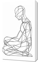 Obraz 40x70cm Liniowa Kontemplacja