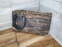 Prezent na parapetówkę pamiątkę budowy DOM podkowa