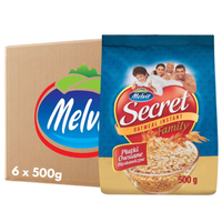 MELVIT Secret Family Płatki owsiane błyskawiczne 500 g x 6 sztuk