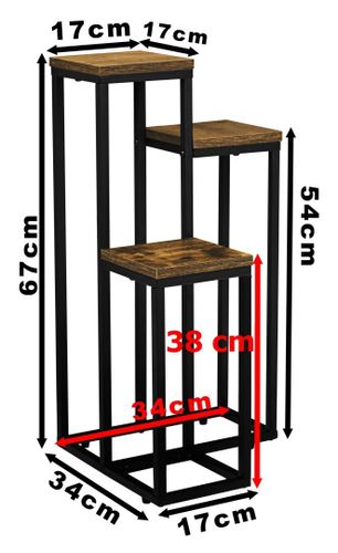 Kwietnik stojący czarny Munir postarzany dąb na Arena.pl