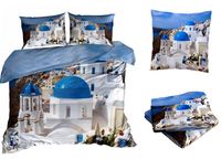 Pościel satyna bawełniana 200x220cm GRECJA z prześcieradłem 3D