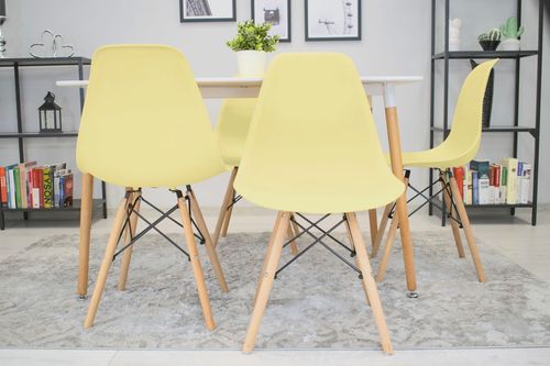 Krzesło OSAKA kremowe / nogi naturalne x 3 na Arena.pl