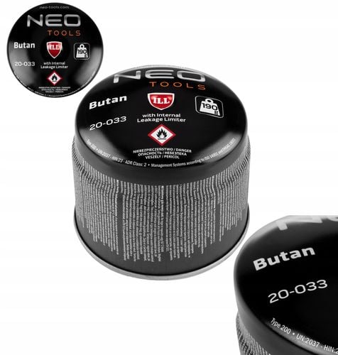 nabój z gazem butan 190g, nabijany na Arena.pl