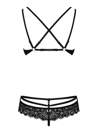 bielizna 860 set 1 komplet 2 częściowy czarny  s/m na Arena.pl