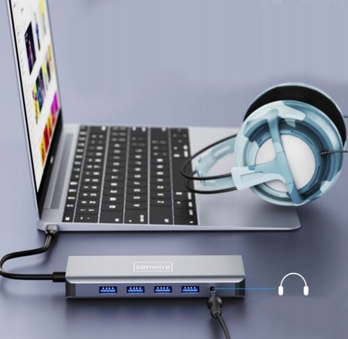 ADAPTER HUB Stacja Dokująca 12w1 USB-C 2x HDMI VGA USB Jack SD Ethernet LAN na Arena.pl