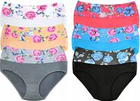 Majtki Bambusowe Gładkie Figi Damskie 2XL/3XL 6szt