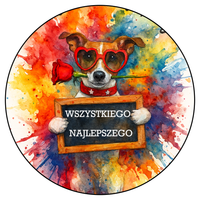 Opłatek na tort Urodziny Pies Piesek  Okazjonalny 18 30 40 50