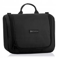 BETLEWSKI Kosmetyczka damska, męska, podróżna, duża uniwersalna czarna