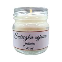 Świeczka Sojowa Ręcznie Robiona Jaśmin 40 ml