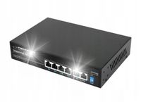 SWITCH PoE 4xPOE 2xUplink RJ45 10/100/1000Mbps 65W EXTEND 300M + DO KAMER