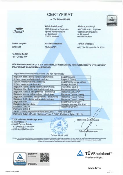 Bagażnik na relingi do BMW 3 E46 (1996-2004r) zdjęcie 8
