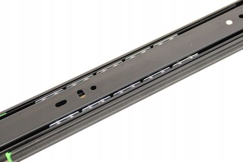 Prowadnica kulkowa SEVROLL do szuflad cichy domyk 350 mm czarna udźwig na Arena.pl