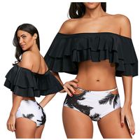 Bikini dwuczęściowe strój kostium kąpielowy basen plaża wysoki stan lato m