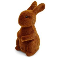 ZAJĄCZEK WIELKANOCNY BRĄZOWY DEKORACJA ŚWIĄTECZNA FIGURKA DEKORACYJNA 16cm