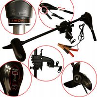 Mocny lekki silnik zaburtowy elektryczny do pontonu łodzi 12V 45LBS 520W