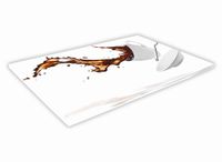 SZKLANA DESKA KUCHENNA 60x30 60d Rozlana kawa