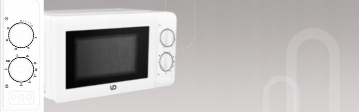 BIAŁA KUCHENKA MIKROFALOWA UD MIKROFALÓWKA MIKROFALA GRILL WOLNOSTOJĄCA zdjęcie 2