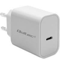 Qoltec Super Quick Ładowarka PD 20W | USB-C | Biała