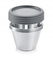 Foremki na deser panna cotta ze stali nierdzewnej GrandCHEF, 4 szt.