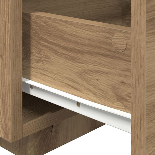 Szafka nocna  z oświetleniem LED Dąb rzemieślniczy 40x39x37 cm na Arena.pl