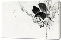 Obraz 90x60cm Crows 2, Seitei Japoński Vintage do Salonu