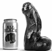 all black model 17 cm czarny - anatomiczna forma, elastyczny materiał