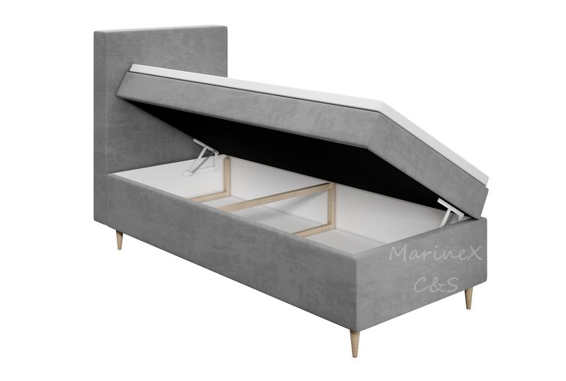 Łóżko kontynentalne jednoosobowe Paris 100cm x 200cm PRODUCENT zdjęcie 6