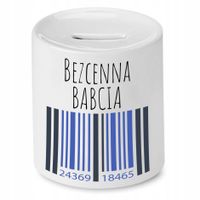 Skarbonka Dla Babci Bezcenna Babcia Prezent Z Nadrukiem Ze Zdjęciem