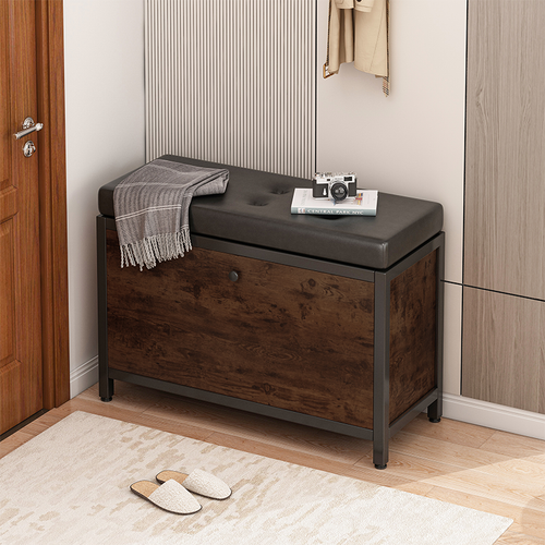 SZAFKA NA BUTY POJEMNA Z SIEDZISKIEM SCHOWEK PÓŁKA OTWIERANA DREWNO RETRO na Arena.pl