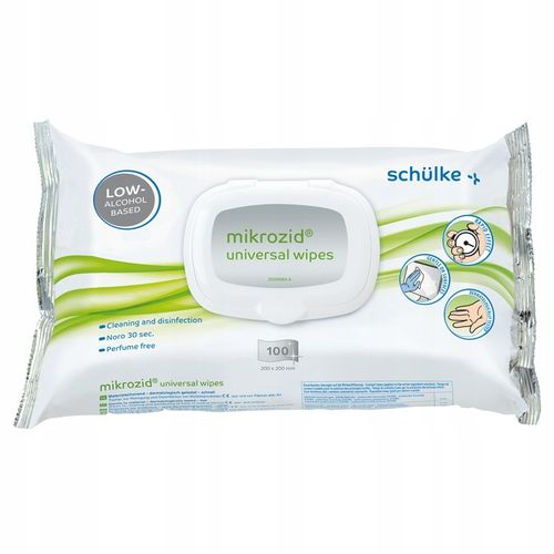 CHUSTECZKI DO DEZYNFEKCJI POWIERZCHNI MIKROZID 100SZT 20x20CM dezynfekcja na Arena.pl